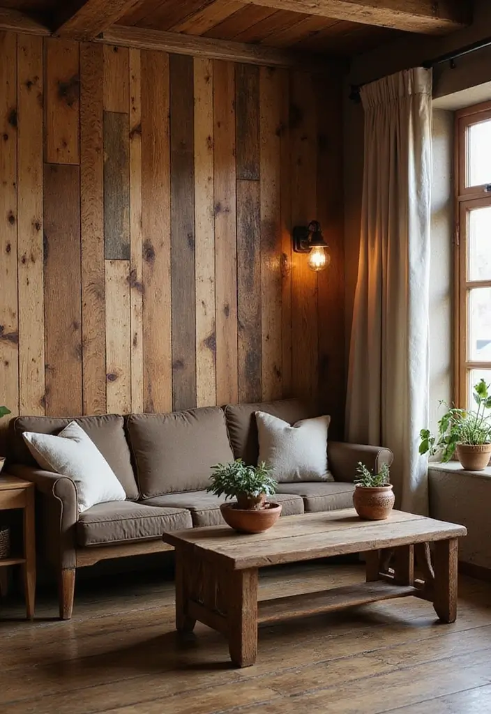 28+ Wall Covering Ideas That Redefine Interiors - 1. Reclaimed Wood Panels