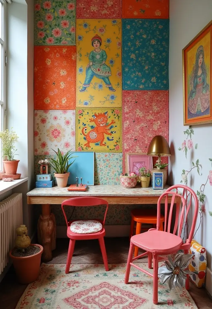 28+ Wall Covering Ideas That Redefine Interiors - 3. Upcycled Fabric Panels