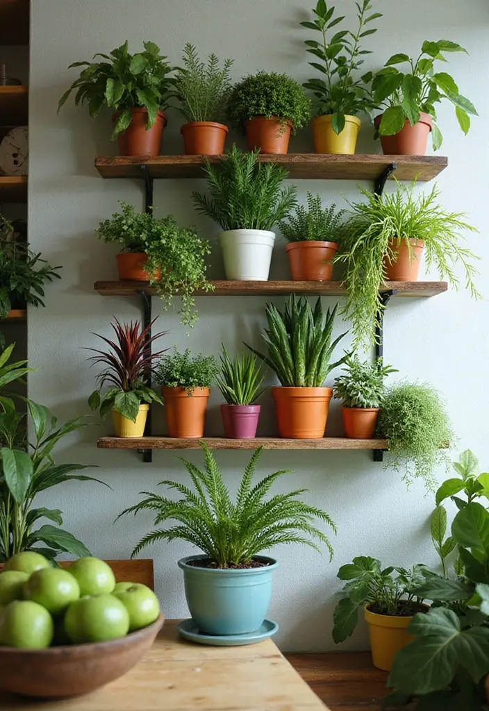 29+ Kitchen Wall Decor Ideas That Spark Joy - 15. Plant Wall Art