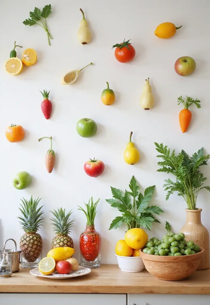 29+ Kitchen Wall Decor Ideas That Spark Joy - 17. Colorful Wall Decals