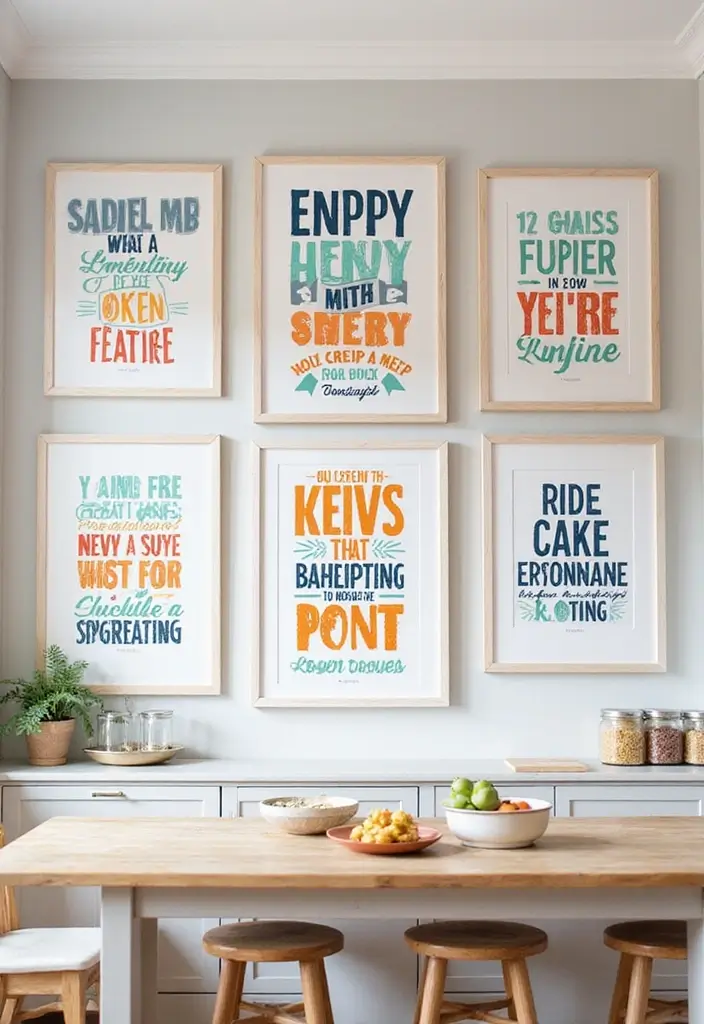 29+ Kitchen Wall Decor Ideas That Spark Joy - 28. Inspirational Quote Art
