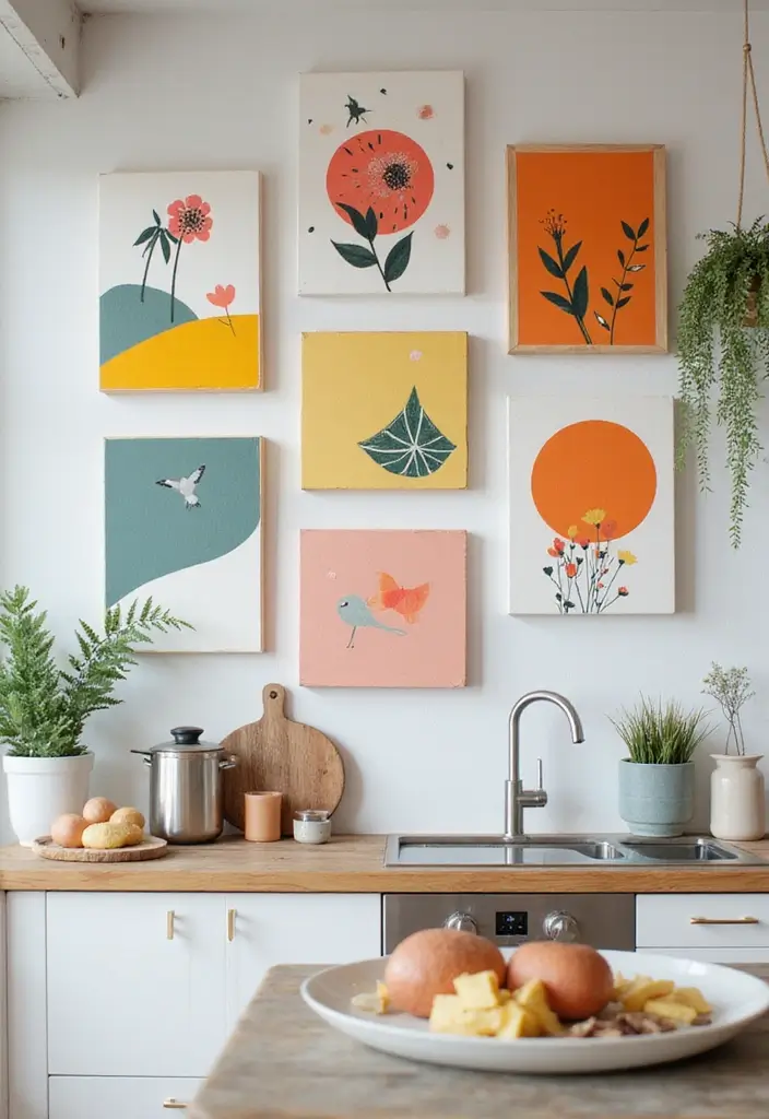 29+ Kitchen Wall Decor Ideas That Spark Joy - 7. Eco-Friendly Canvas Prints