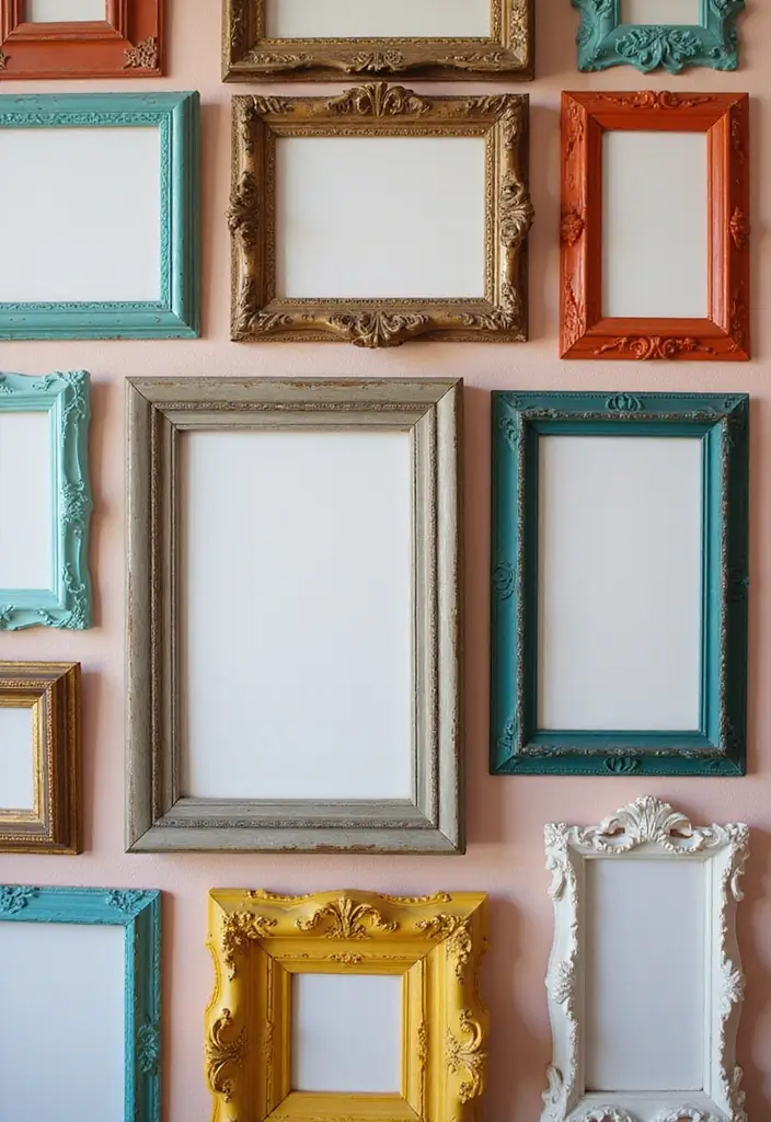 29+ Picture Wall Ideas That Elevate Your Interiors - 1. Eclectic Mix of Frames