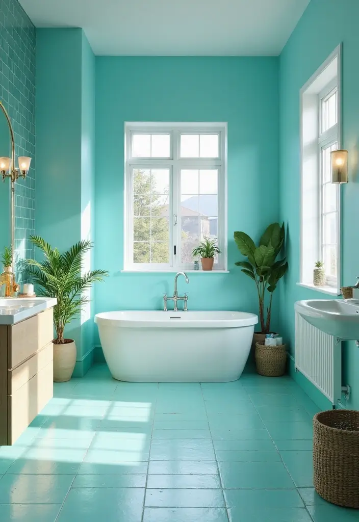 29+ Wall Colors That Make Any Room Look Fresh - 21. Cool Aqua