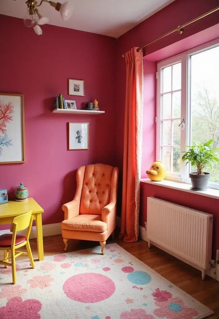 29+ Wall Colors That Make Any Room Look Fresh - 29. Bright Raspberry