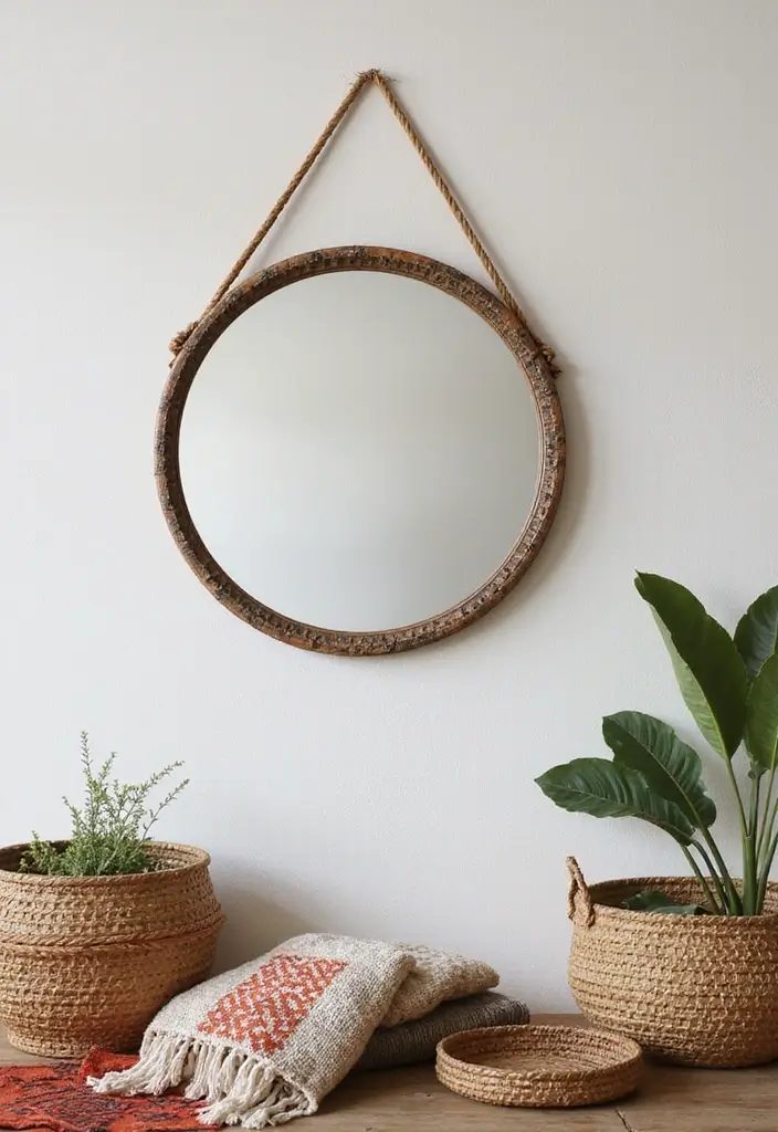 29+ Wall Mirror Ideas That Add Light and Space - 10. Vintage Round Mirrors