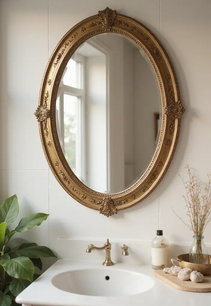 29+ Wall Mirror Ideas That Add Light and Space - 27. Vintage Beveled Mirrors