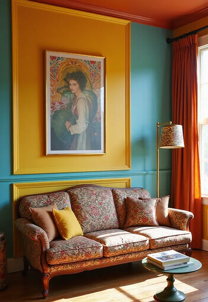29+ Wall Molding Designs for Elegant Interiors - 12. Retro Molding Styles