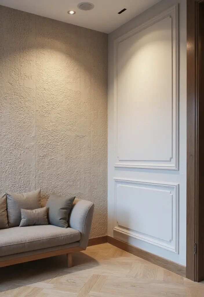 29+ Wall Molding Designs for Elegant Interiors - 19. Textured Wall Molding