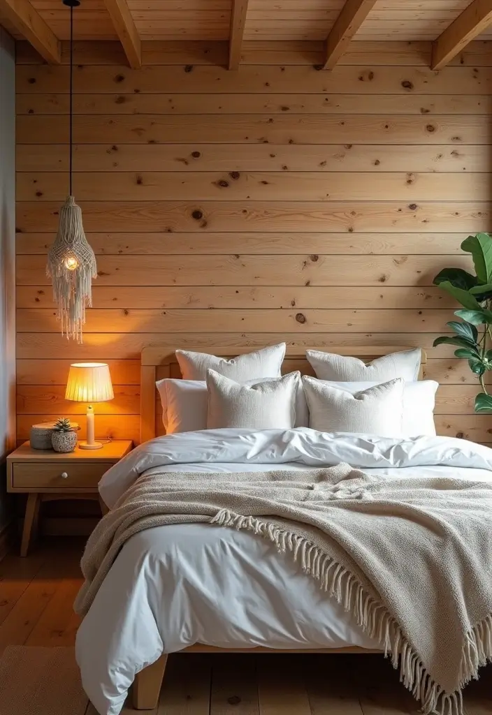30+ Accent Wall Bedroom Designs That Feel Modern - 12. Shiplap for Rustic Charm