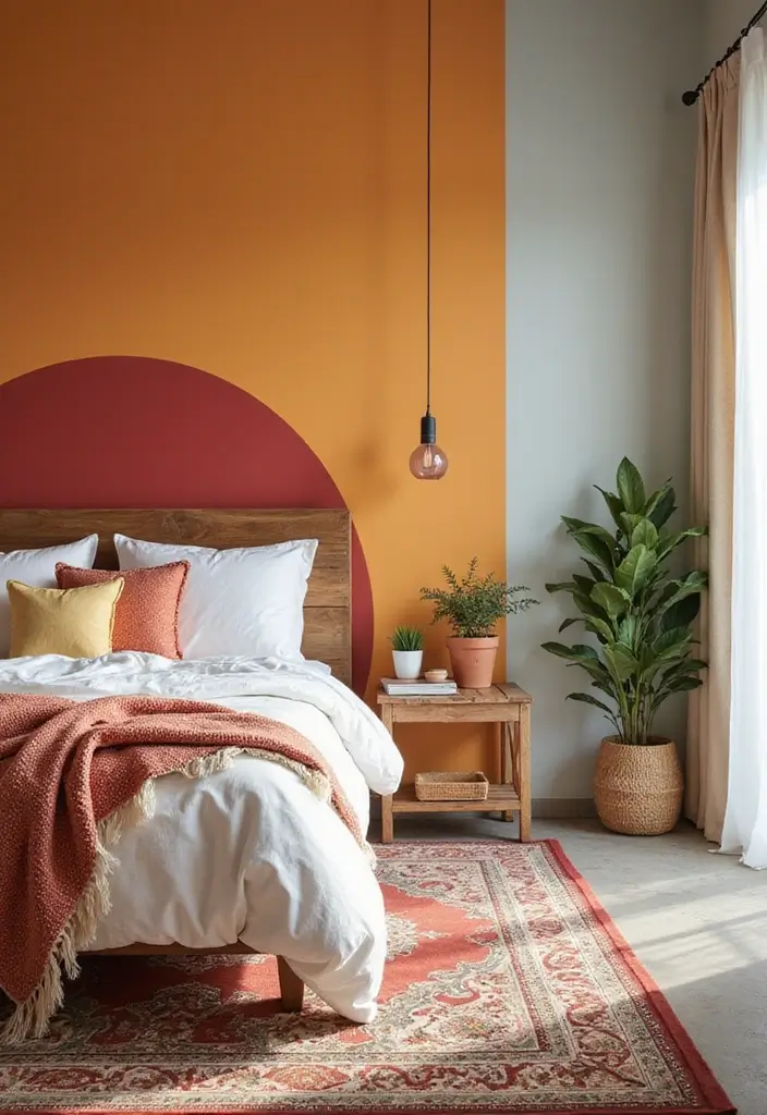 30+ Accent Wall Bedroom Designs That Feel Modern - 21. Seasonal Color Changes