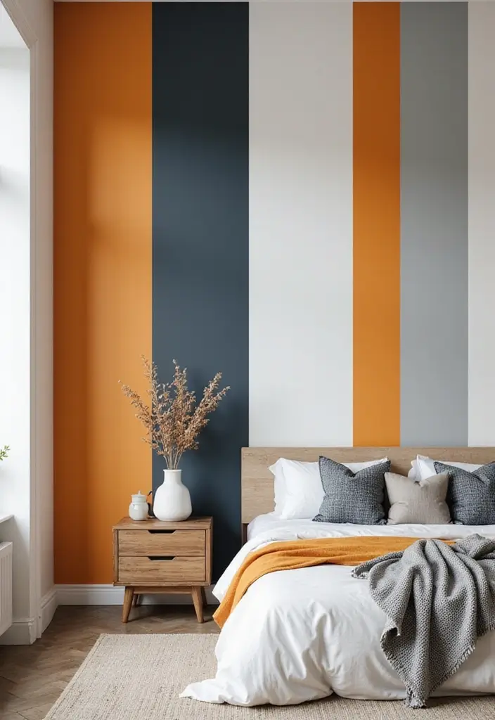 30+ Accent Wall Designs for Bold Interiors - 11. Striped Walls