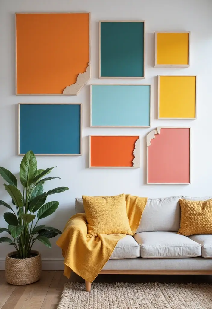 30+ Accent Wall Designs for Bold Interiors - 14. Color-Block Walls