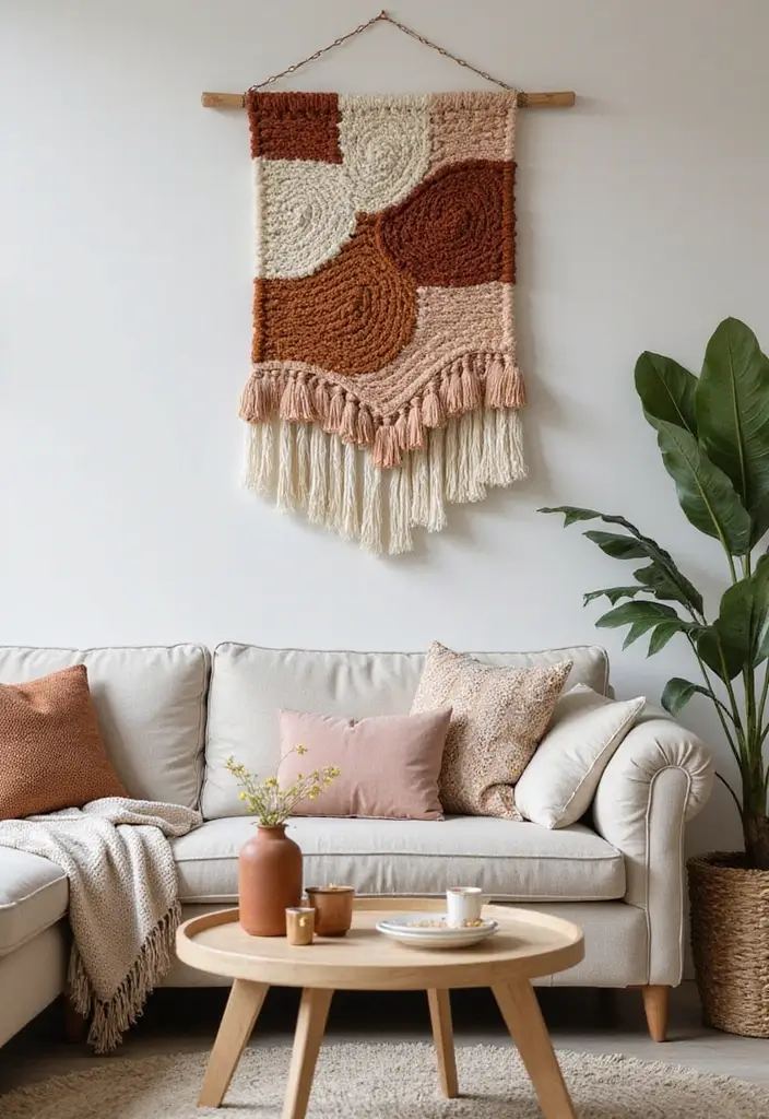 30+ Accent Wall Designs for Bold Interiors - 15. Fiber Art