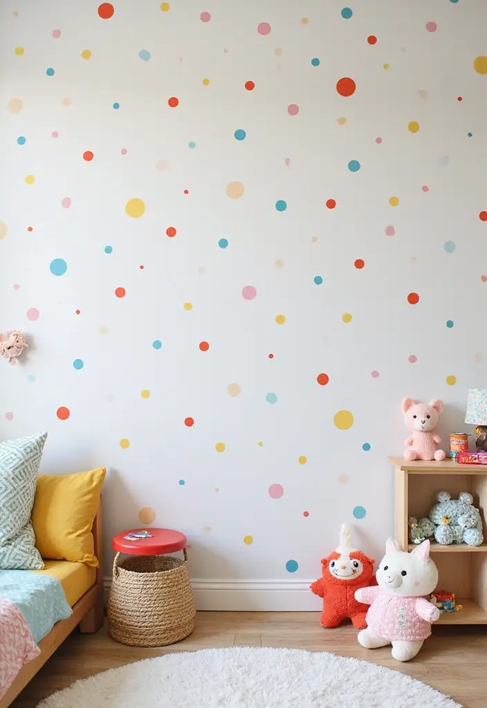 30+ Accent Wall Designs for Bold Interiors - 17. Playful Patterns