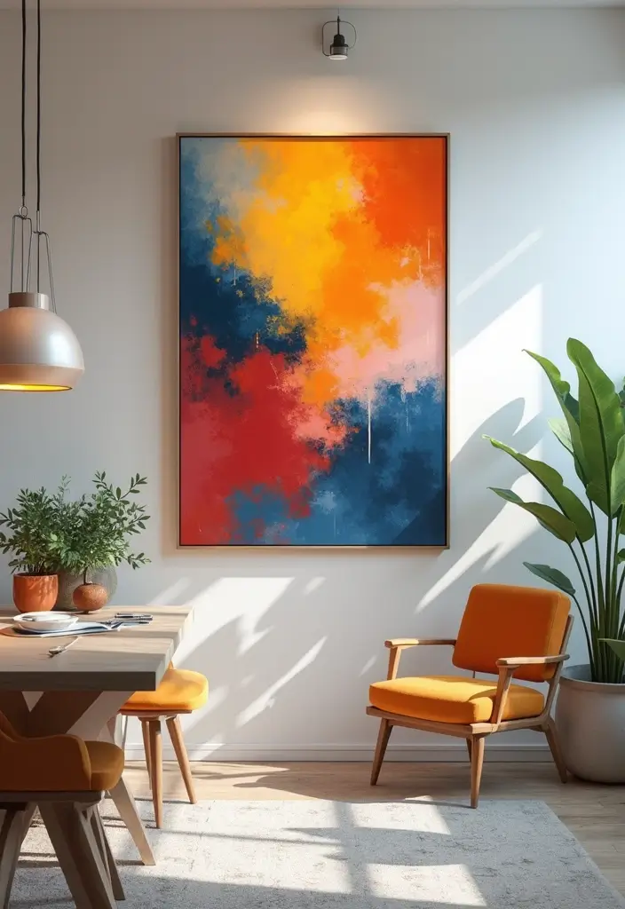 30+ Accent Wall Designs for Bold Interiors - 18. Artistic Touch
