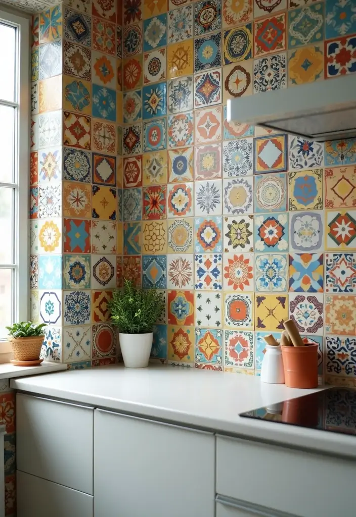 30+ Accent Wall Designs for Bold Interiors - 30. Fun Tile Designs