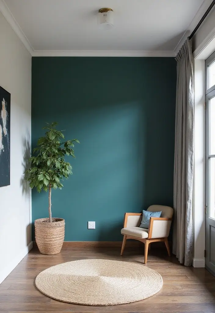 30+ Entryway Wall Ideas That Make a Bold First Impression - 4. Bold Paint Colors