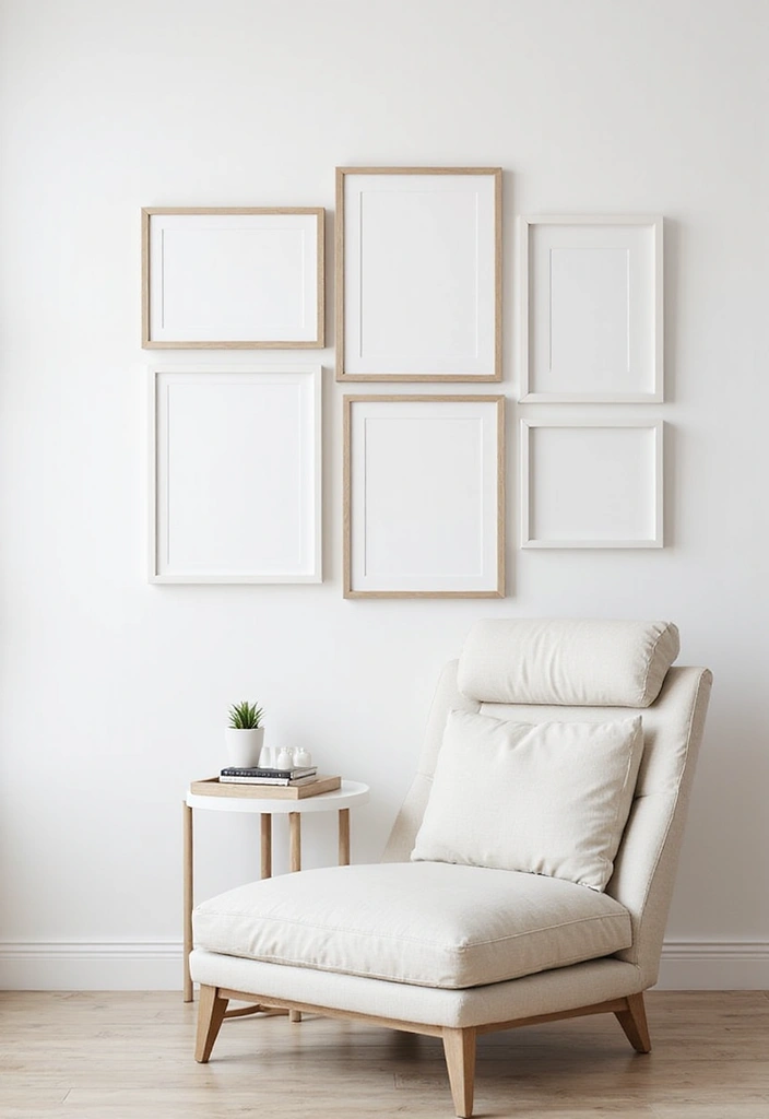 30+ Family Picture Wall Ideas That Feel Heartwarming - 2. Minimalist Style