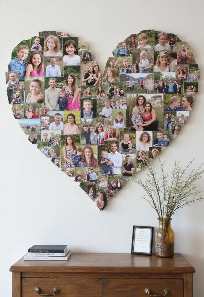 30+ Family Picture Wall Ideas That Feel Heartwarming - 20. Mosaic Pattern