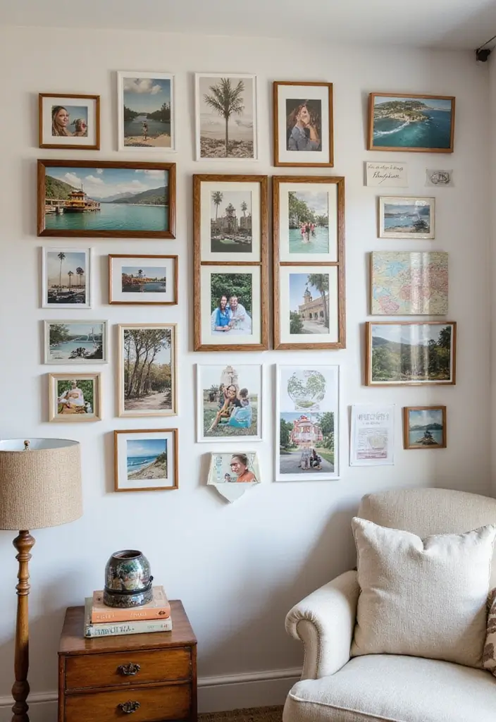 30+ Family Picture Wall Ideas That Feel Heartwarming - 4. Themed Collage
