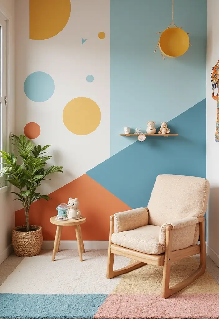 30+ Half Wall Panelling Inspirations That Add Character - 9. Geometric Patterns