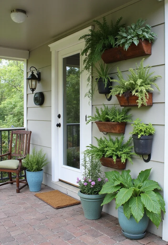 10 Add On Front Porch Ideas for Expanded Entry Space 12 10 Add On Front Porch Ideas for Expanded Entry Space - 2. Vertical Garden Displays