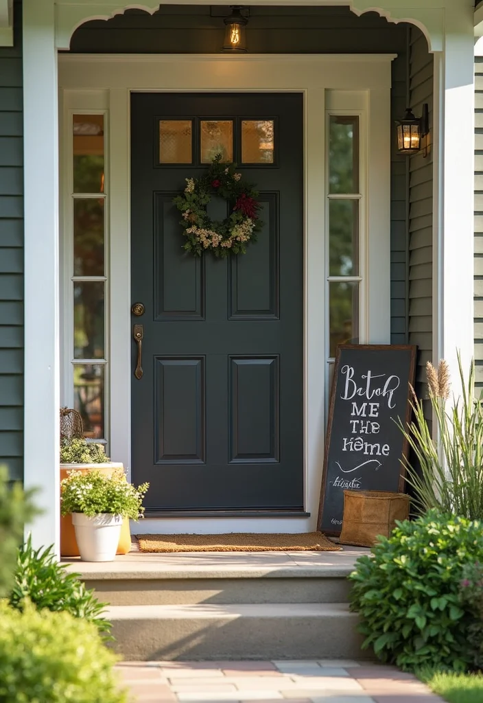 10 Add On Front Porch Ideas for Expanded Entry Space 45 10 Add On Front Porch Ideas for Expanded Entry Space - 5. Personalized Welcome Signs