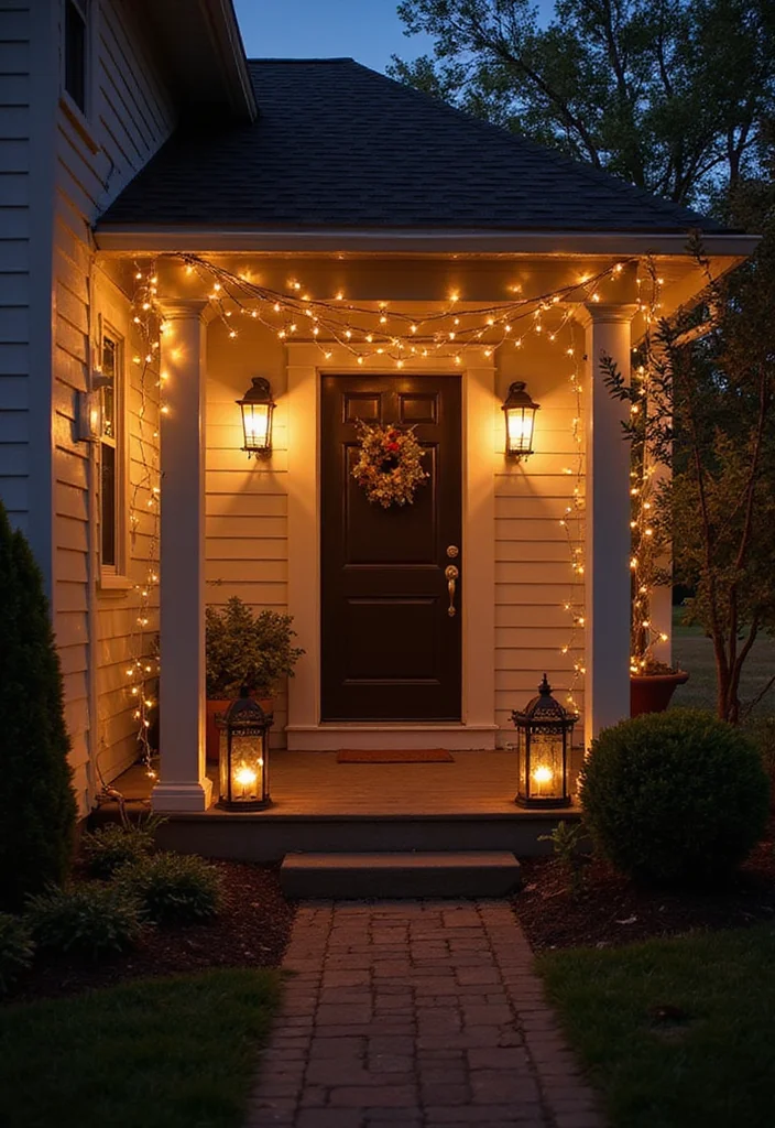 10 Add On Front Porch Ideas for Expanded Entry Space 56 10 Add On Front Porch Ideas for Expanded Entry Space - 6. Decorative Lighting