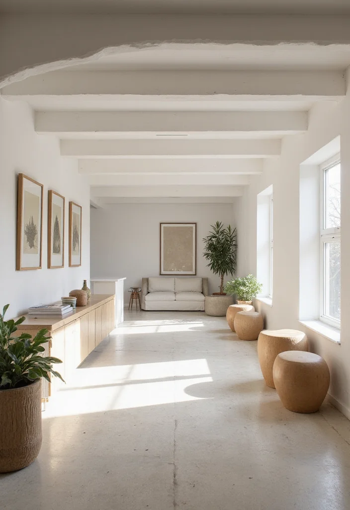 10 Basement Ceiling Ideas for Bright Updated Style - 1. Bright White Beams