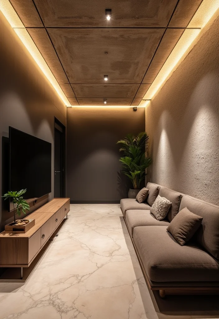 10 Basement Ceiling Ideas for Bright Updated Style - 2. Chic Drop Ceilings