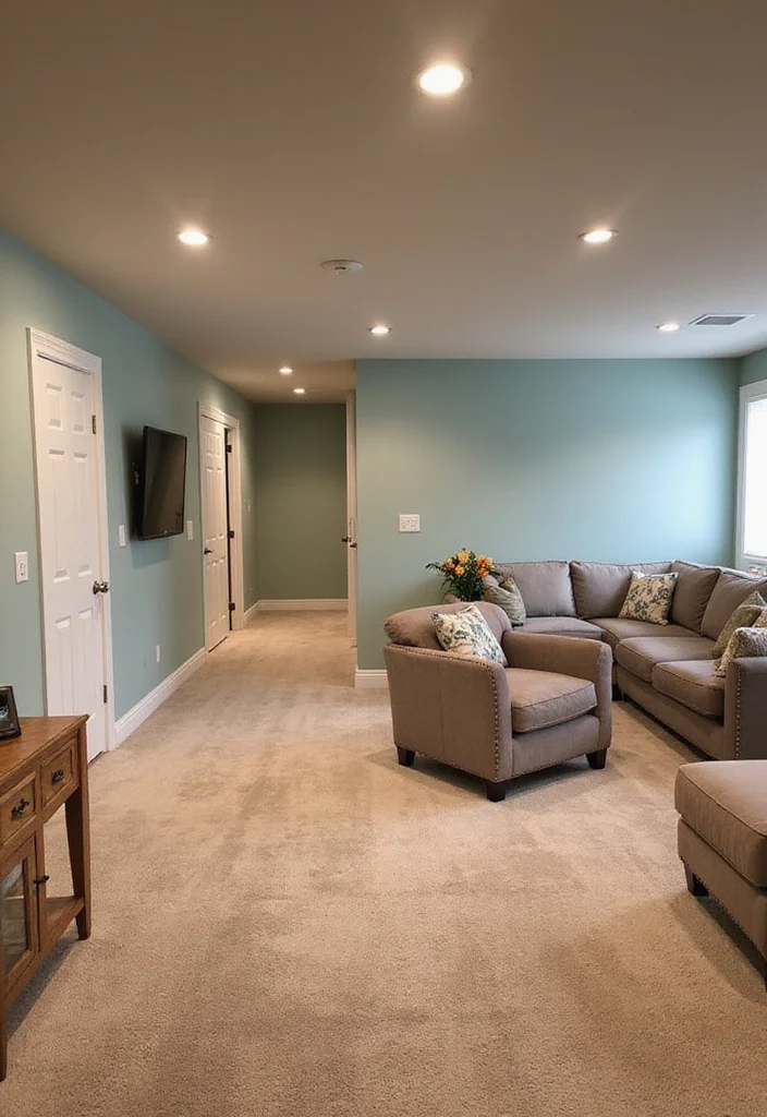 10 Basement Ceiling Ideas for Bright Updated Style - 3. Painted Ceilings