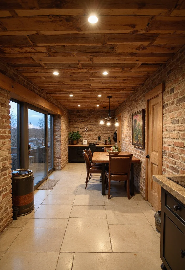 10 Basement Ceiling Ideas for Bright Updated Style - 4. Creative Wood Planks