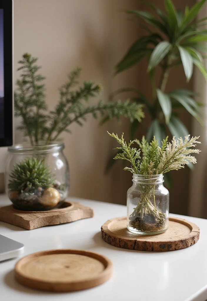 10 Christmas Decor Ideas for Your Office That Add a Festive Warm Spirit - 5. Sustainable Desk Decor