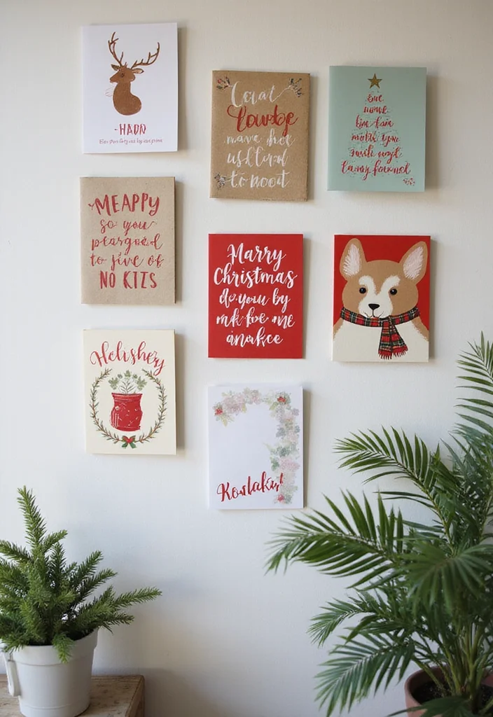 10 Christmas Decor Ideas for Your Office That Add a Festive Warm Spirit - 7. Handmade Cards and Notes