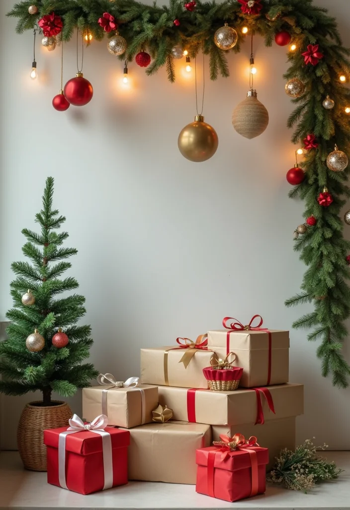 10 Christmas Decor Ideas for Your Office That Add a Festive Warm Spirit - 9. Eco-Friendly Gift Exchange Decorations