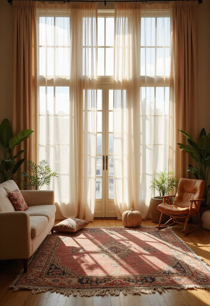 10 Curtain Draping Ideas for Soft Flowing Style - 1. Sheer Layering for Lightness