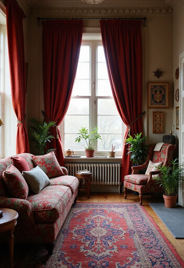 10 Curtain Draping Ideas for Soft Flowing Style - 6. Floor-Length Drapes for Dramatic Appeal