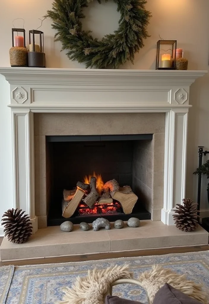 10 Faux Fireplace Ideas for Stylish No Heat Design - 4. Decorative Faux Firelogs