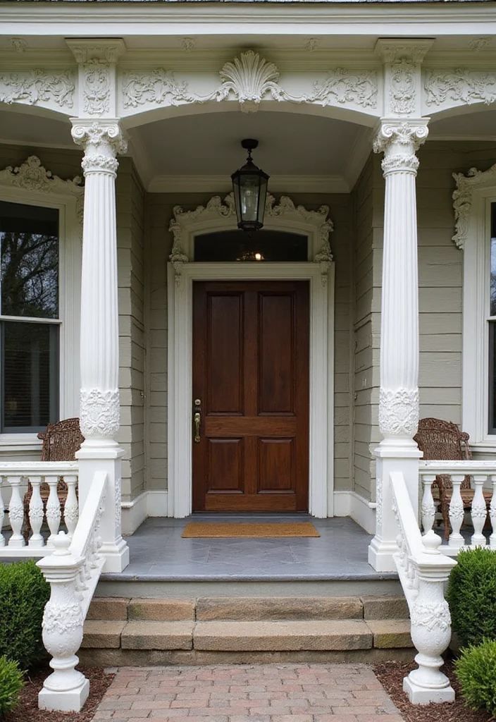 10 Front Porch Column Ideas for Strong Architectural Detail - 4. Ornate Victorian Columns