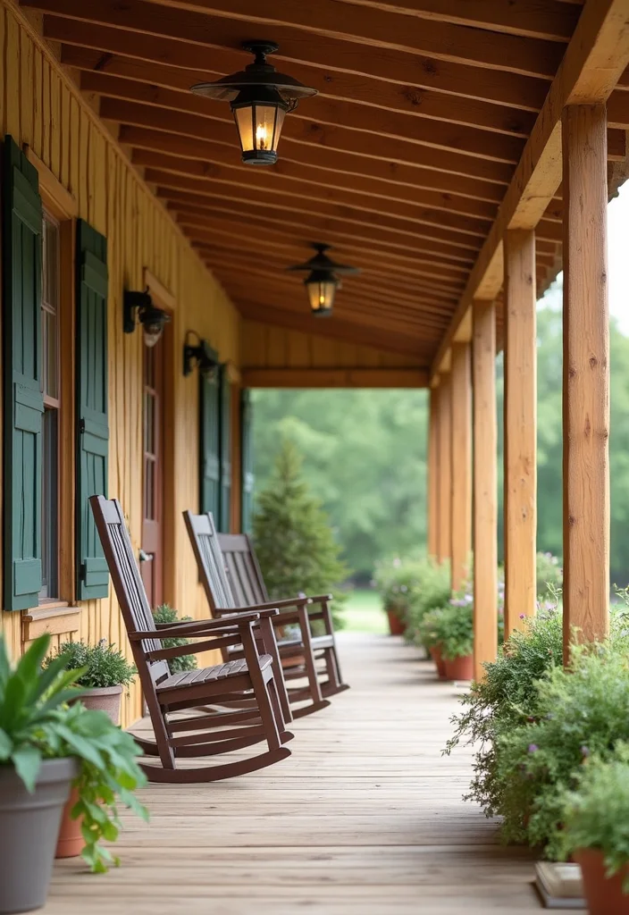 10 Front Porch Column Ideas for Strong Architectural Detail - 5. Farmhouse-Style Columns
