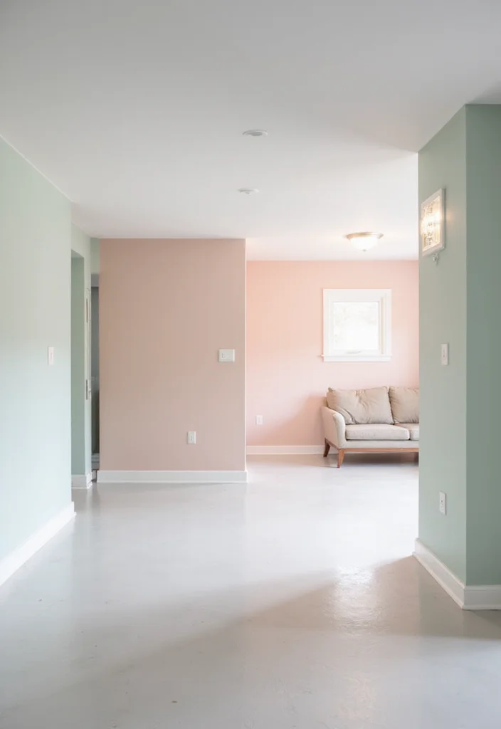10 Low Ceiling Basement Ideas for Taller Visual Space - 1. Light Colors for Airy Vibes
