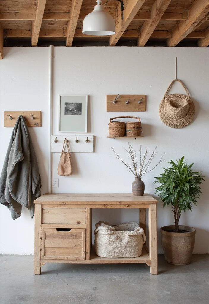 10 Low Ceiling Basement Ideas for Taller Visual Space - 10. Functional Decor