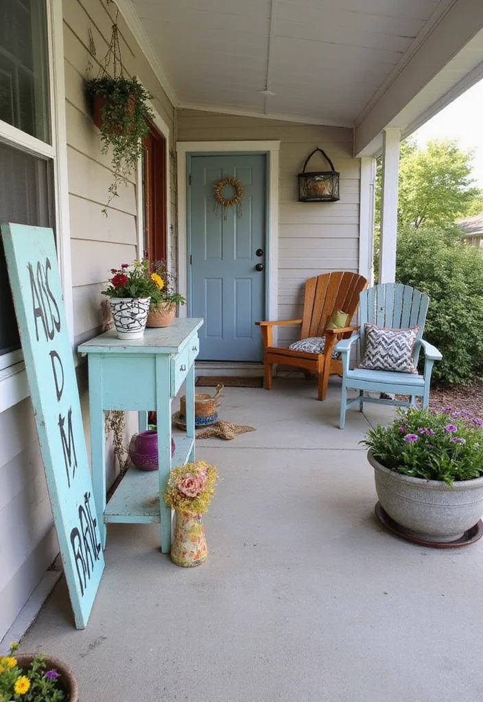 10 Mobile Home Front Porch Ideas for Charming Curb Appeal - 4. DIY Decor Touches