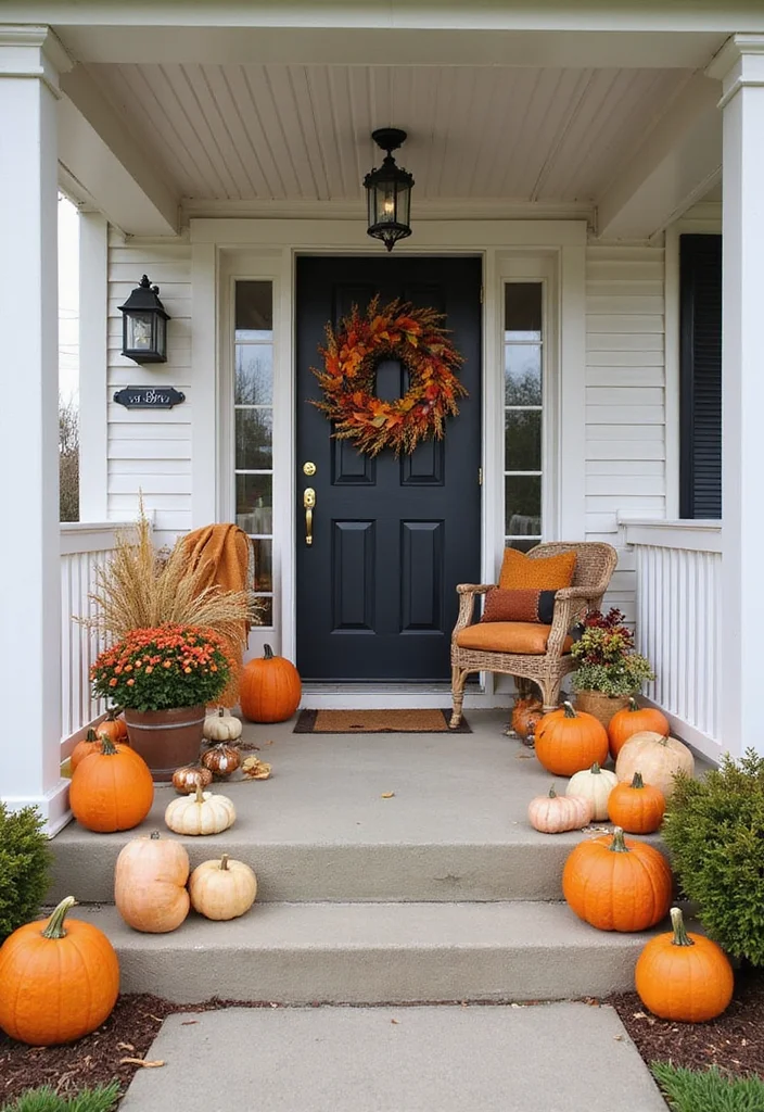 10 Mobile Home Front Porch Ideas for Charming Curb Appeal - 6. Seasonal Decor