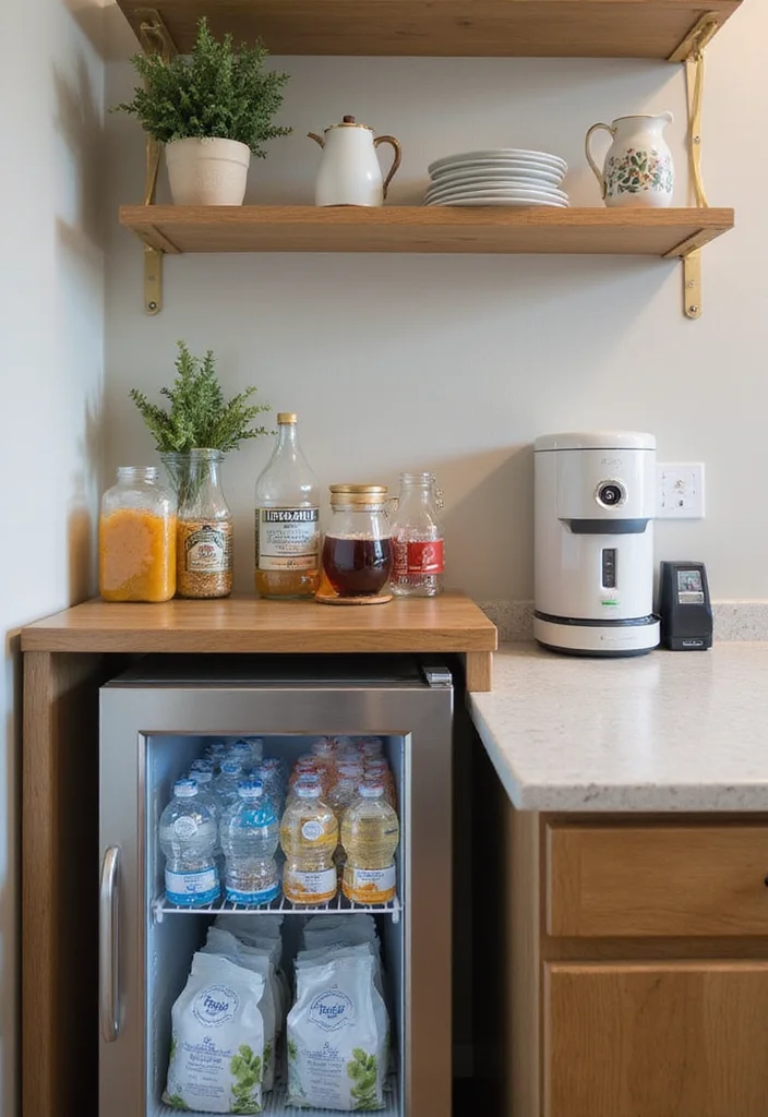 10 Office Kitchen Ideas for Convenient Break Space - 10. Refreshing Beverage Station