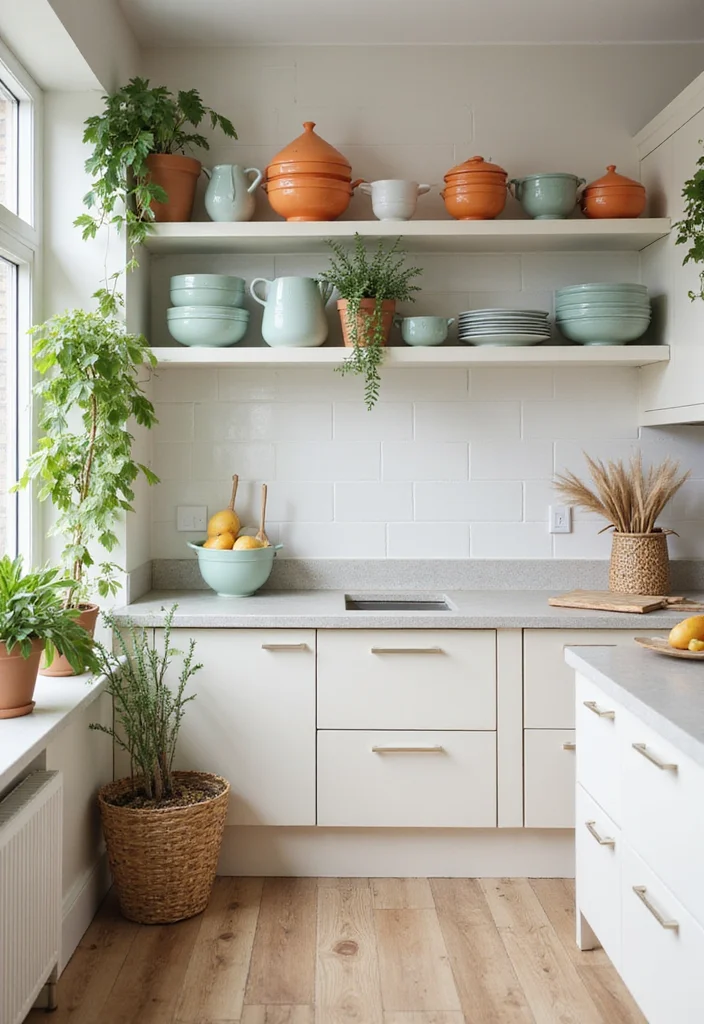 10 Office Kitchen Ideas for Convenient Break Space - 4. Bright & Airy Decor