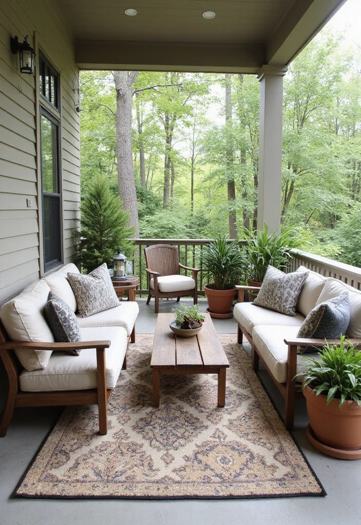 10 Small Enclosed Front Porch Ideas for Cozy Functional Use - 1. Pet-Friendly Furniture Choices