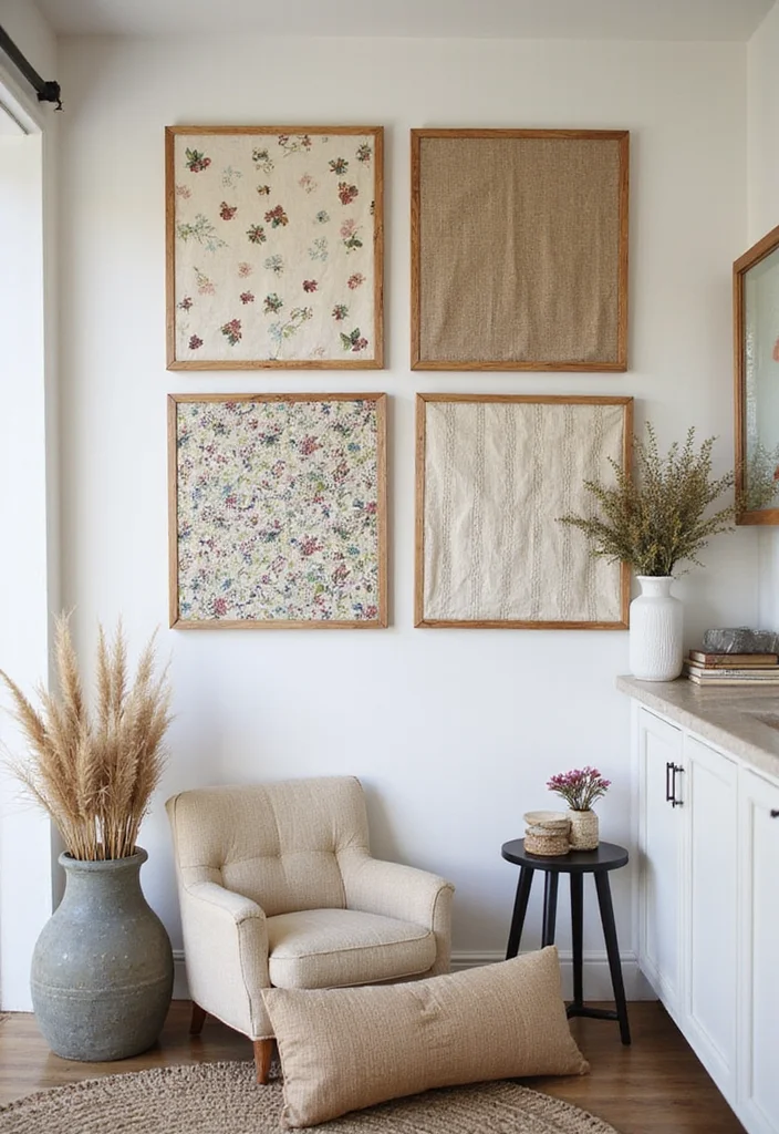 10 Small Window Curtain Ideas for Light Stylish Coverage - 10. DIY Fabric Panels for Personalized Touch