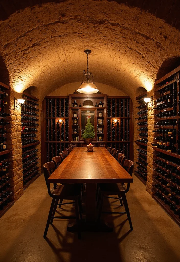 12 Bar Basement Ideas for Fun Social Gatherings - 8. Cozy Wine Cellar